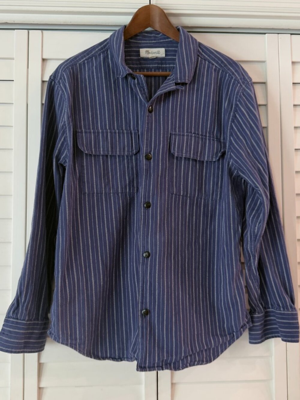 Madewell Men's Long Sleeve Button Up Utility Shirt - Size M